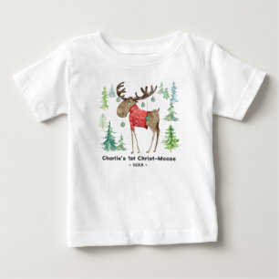 Camiseta de traje corporal de Cristo-Moose Bebé Pr