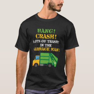 Camiseta de traje de basurero camiones de basura