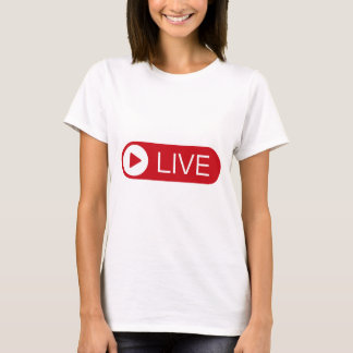 Camiseta de transmisión en vivo – «Live» Logo Grap
