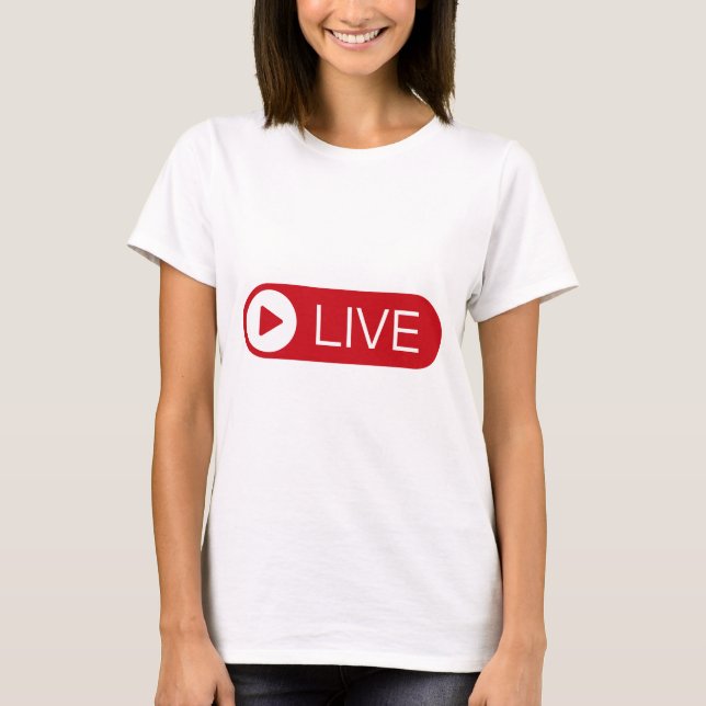 Camiseta de transmisión en vivo – «Live» Logo Grap (Anverso)