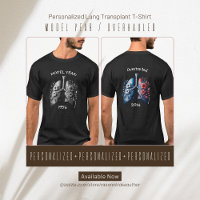 Camiseta de trasplante de pulmón de año/año revisa
