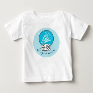 Camiseta De Tren Azul Bebé Choo Choo Ingeniero Niñ