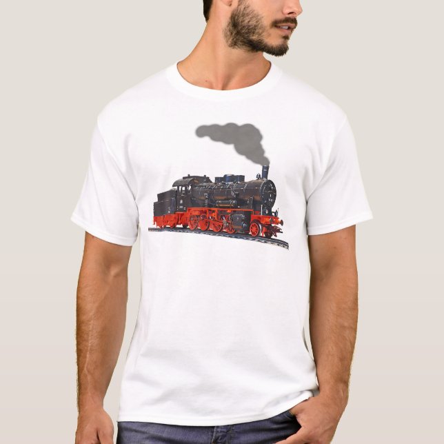 Camiseta De Tren De Vapor Real I Locomotora (Anverso)