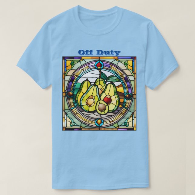 Camiseta De Tren De Vidrio Aislado De Aguacate (Diseño del anverso)