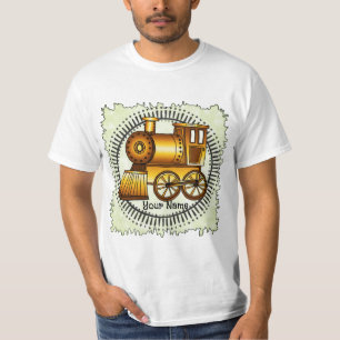 Camiseta de tren naranja