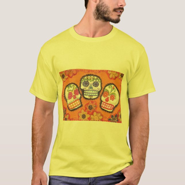 Camiseta de tres cráneos del azúcar (Anverso)