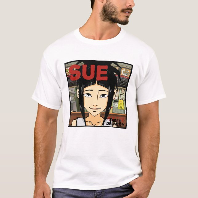 Camiseta de tres Delivery™ Sue (Anverso)