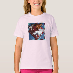 Camiseta de tres mustangos