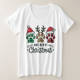 Camiseta de tres patas festivas de Navidad