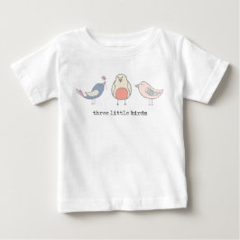 Camiseta de tres pequeña pájaros