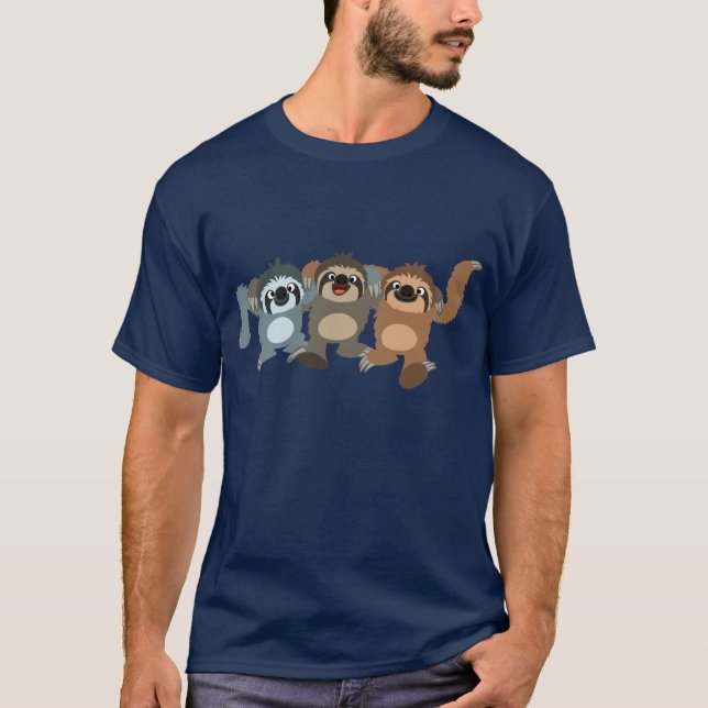 Camiseta de tres Personalizados de pelo (Anverso)