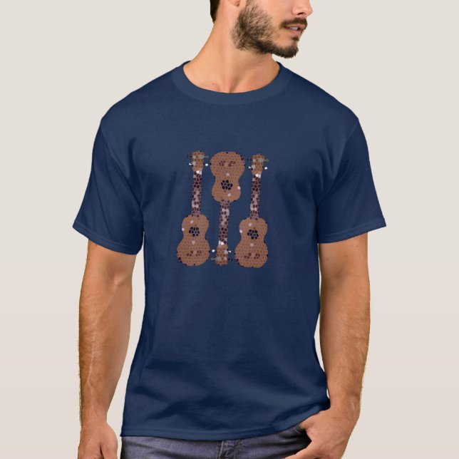 Camiseta de tres Ukulele (Anverso)