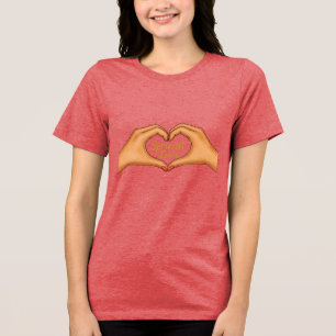 Camiseta de triblenda para mujer Bella+Canvas con 