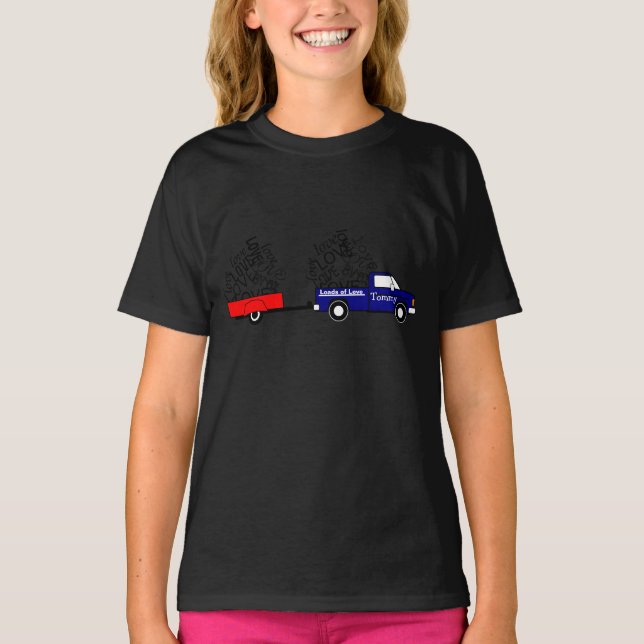 Camiseta de trineos de manga de San Valentín Ragla (Anverso)