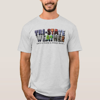 Camiseta de triple estado del logotipo