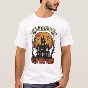 Camiseta de tripulación de Halloween Diseño de cas