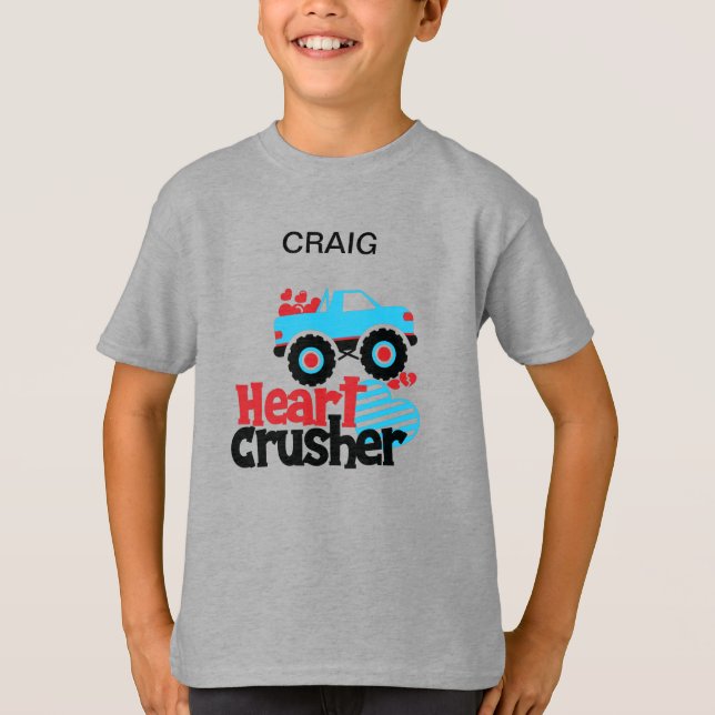 CAMISETA DE "TRUCK HEART CRUSHER" PERSONALIZADA (Anverso)