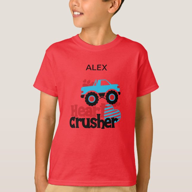 CAMISETA DE "TRUCK HEART CRUSHER" PERSONALIZADA (Anverso)