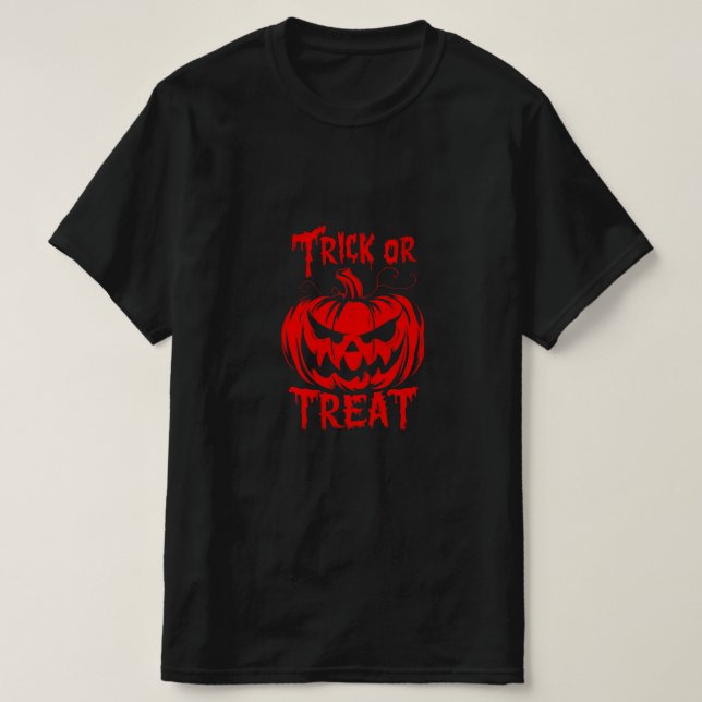 Camiseta de Truco o Trato (Diseño del anverso)