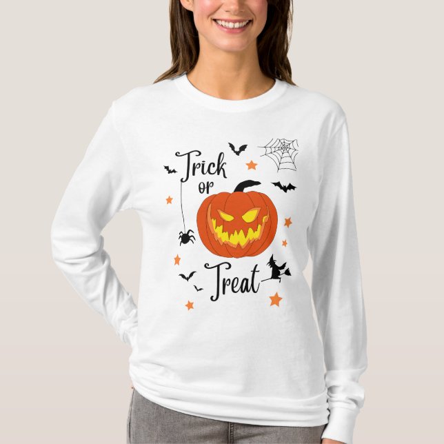 Camiseta de Truco o Trato (Anverso)