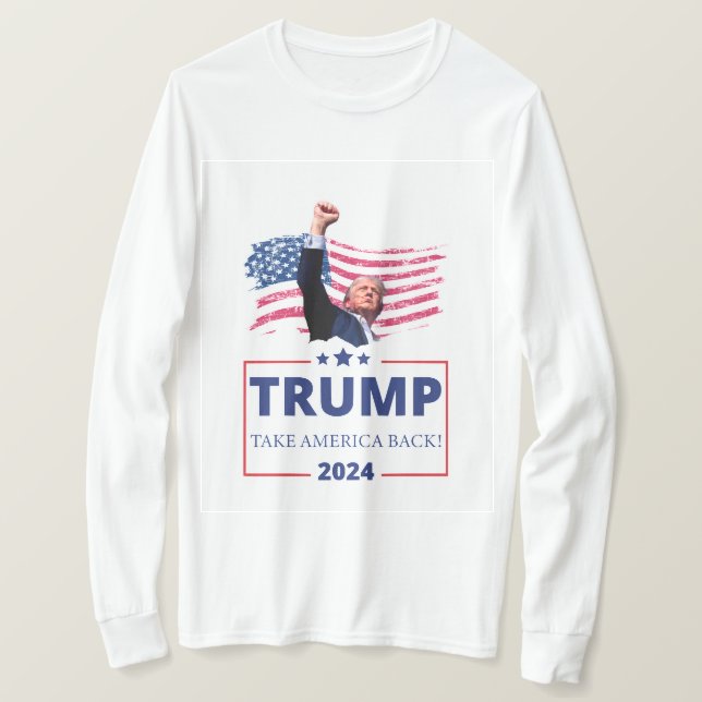Camiseta de Trump 2024 "Take America Back" (Anverso del diseño)