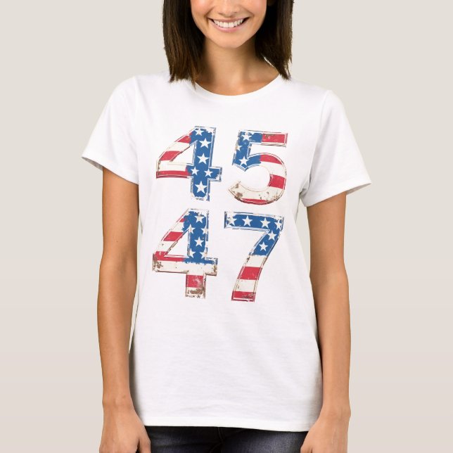camiseta de Trump 45 47 (Anverso)