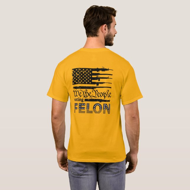 Camiseta de Trump, "Felón votante" (Reverso completo)