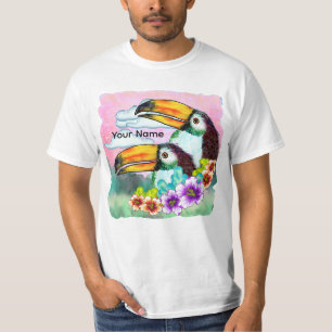 Camiseta de tucanes tropicales