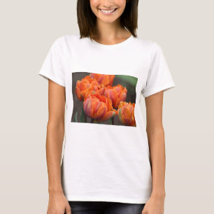 Camiseta de tulipán naranja