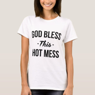 Camiseta De Tumblr Que Dios Bendiga Este Desorden