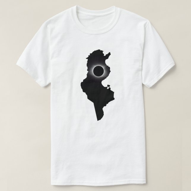 Camiseta de Túnez del eclipse solar total de 2027 (Diseño del anverso)