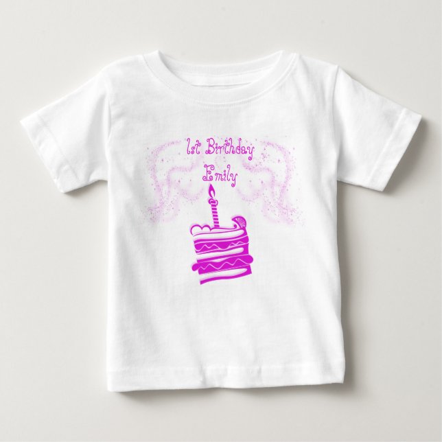 Camiseta de tutú para cumpleaños de niña (Anverso)