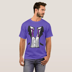 Camiseta De Tuxedo Con Azote Púrpura
