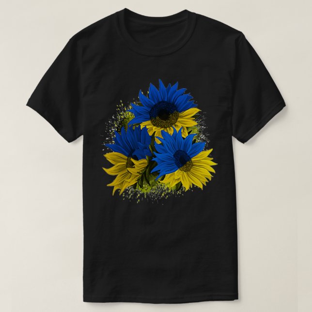 Camiseta de Ucrania girasol estoy de acuerdo con l (Diseño del anverso)