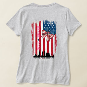 Camiseta de último año con la silueta del horizont