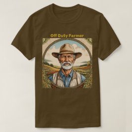 Camiseta de un agricultor fuera de servicio