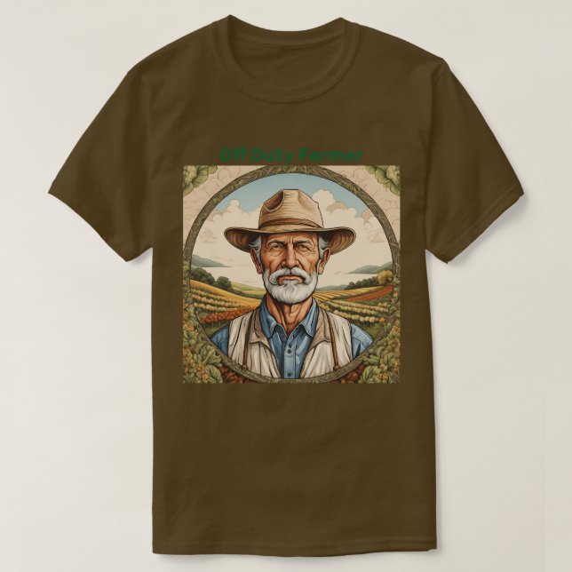 Camiseta de un agricultor fuera de servicio (Diseño del anverso)