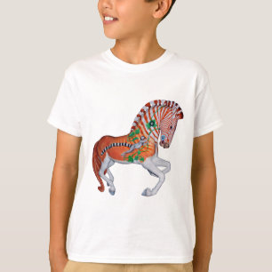 Camiseta de un animal carrusel Quagga Zebra Photo 