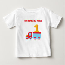 Camiseta de un año Cumpleaños feliz