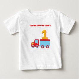 Camiseta de un año Cumpleaños feliz