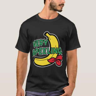 Camiseta de un banano de un pozo "muy descascarill