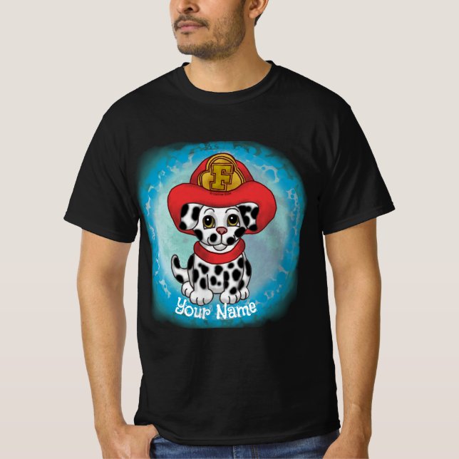 Camiseta de un bombero de perros copiosos (Anverso)