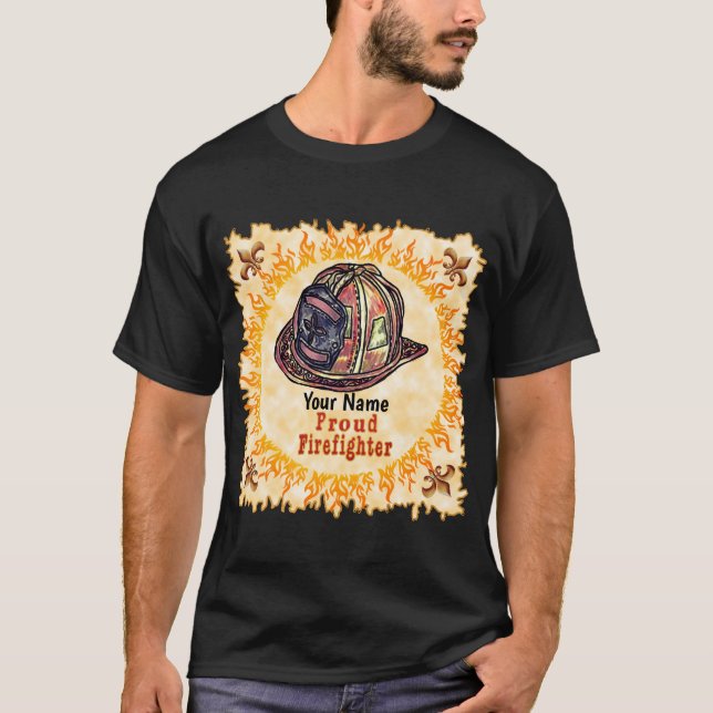 Camiseta de un bombero orgulloso (Anverso)