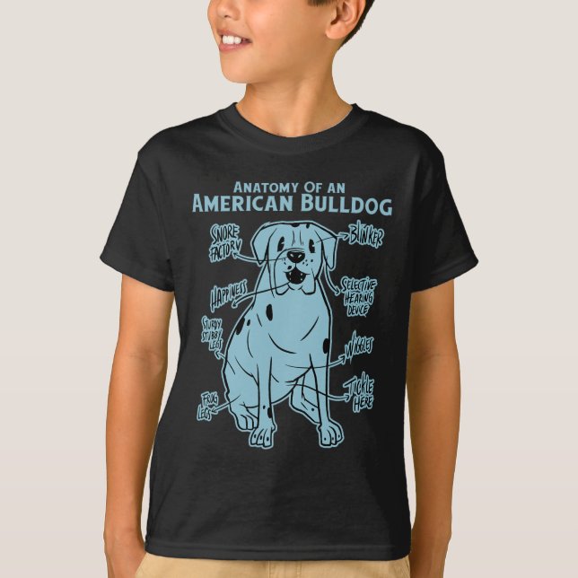 Camiseta De Un Bulldog Americano (Anverso)