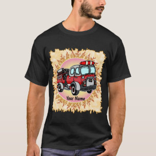 Camiseta de un camión de bomberos