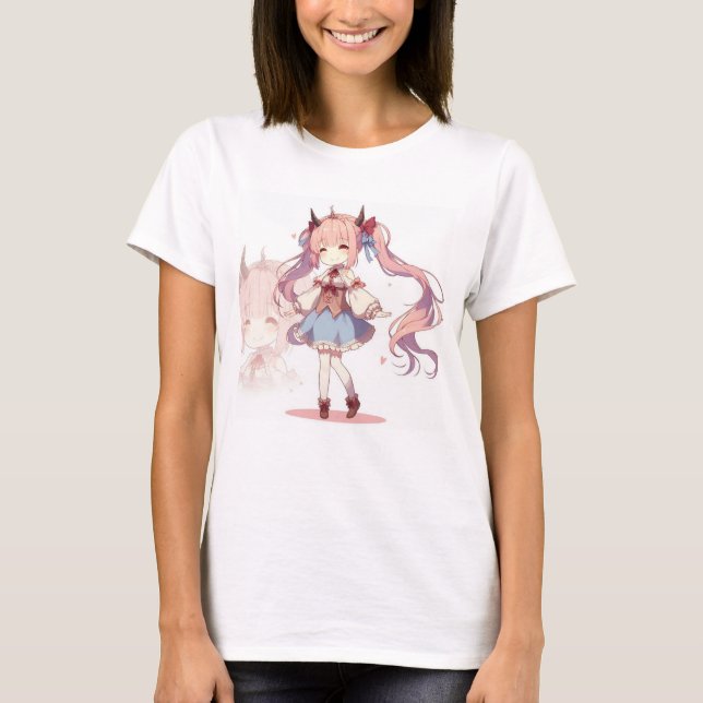 Camiseta de un chica de anime (Anverso)