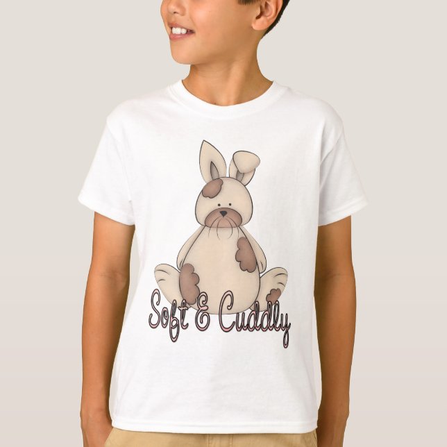 Camiseta de un chico conejito suave y cariñoso (Anverso)