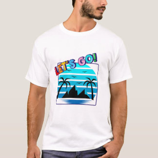Camiseta de un día de playa de verano