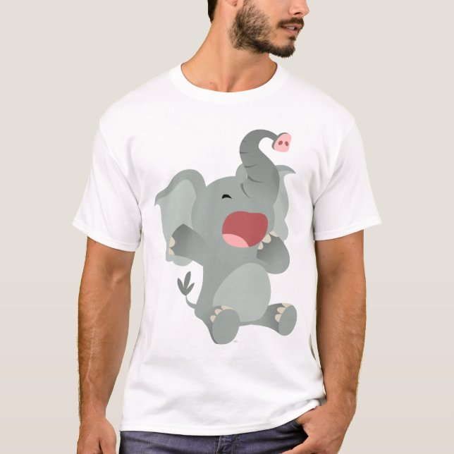 Camiseta de un elefante Personalizado somnoliento (Anverso)