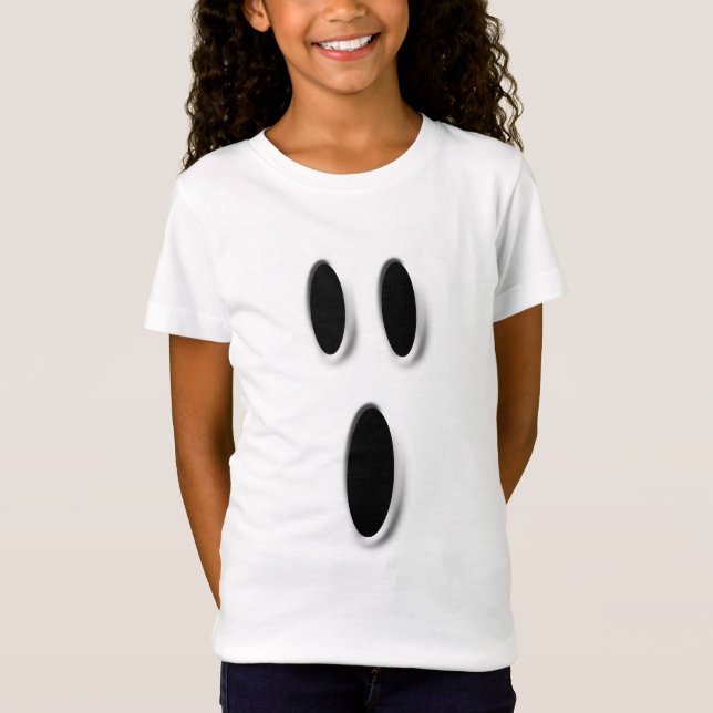 Camiseta de un fantasma blanco en Halloween (Anverso)